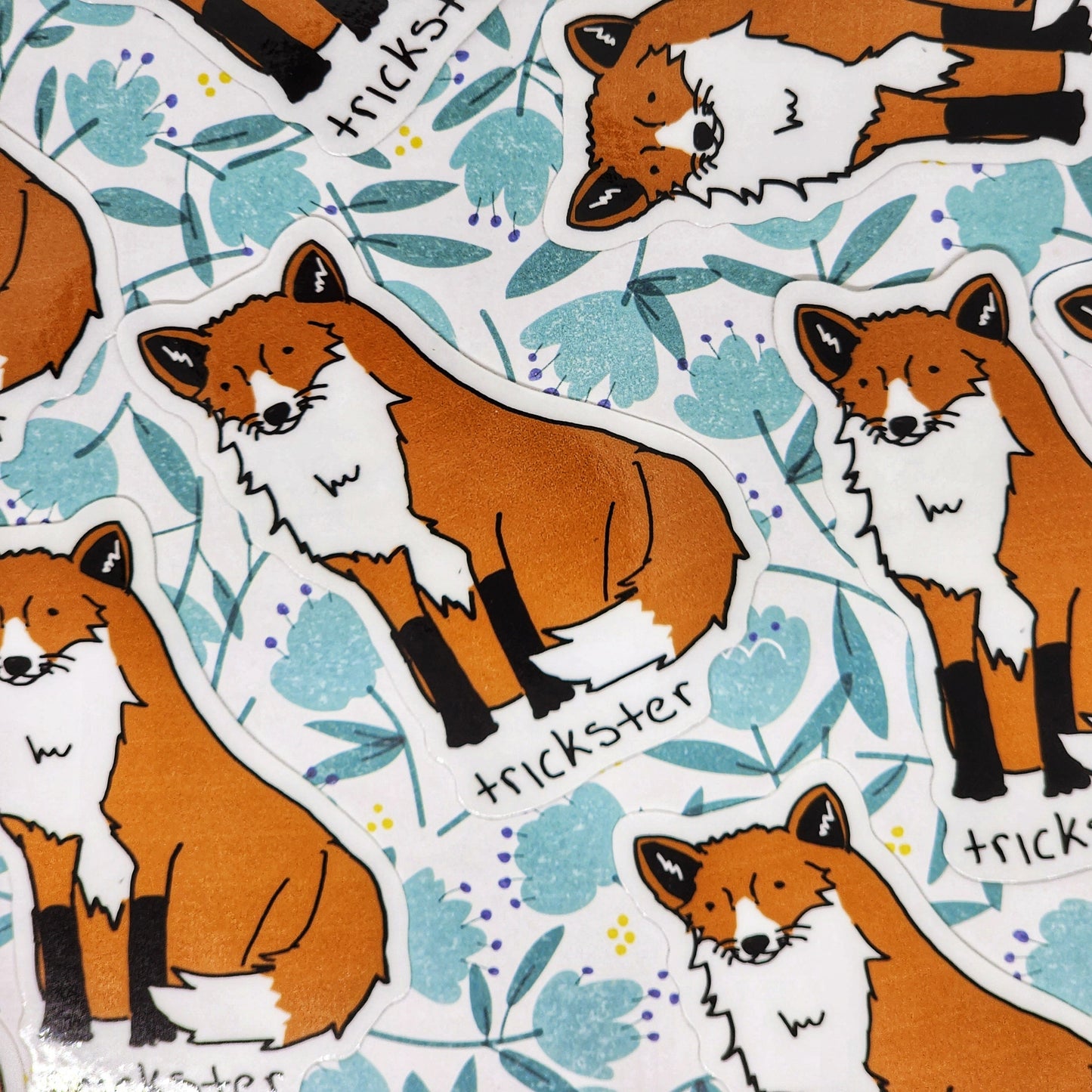 Trickster Fox Vinyl Die-Cut Sticker