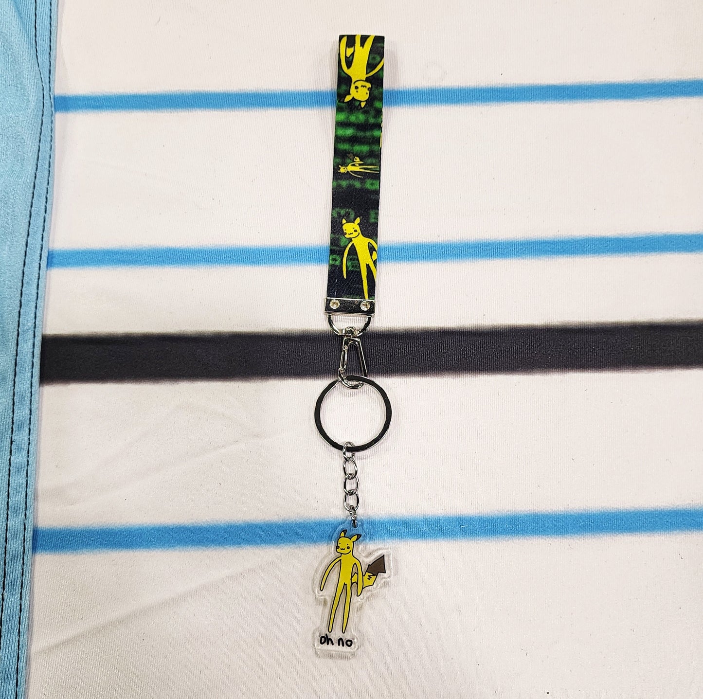Oh No Electric Friend Keychain Nylon Lanyard