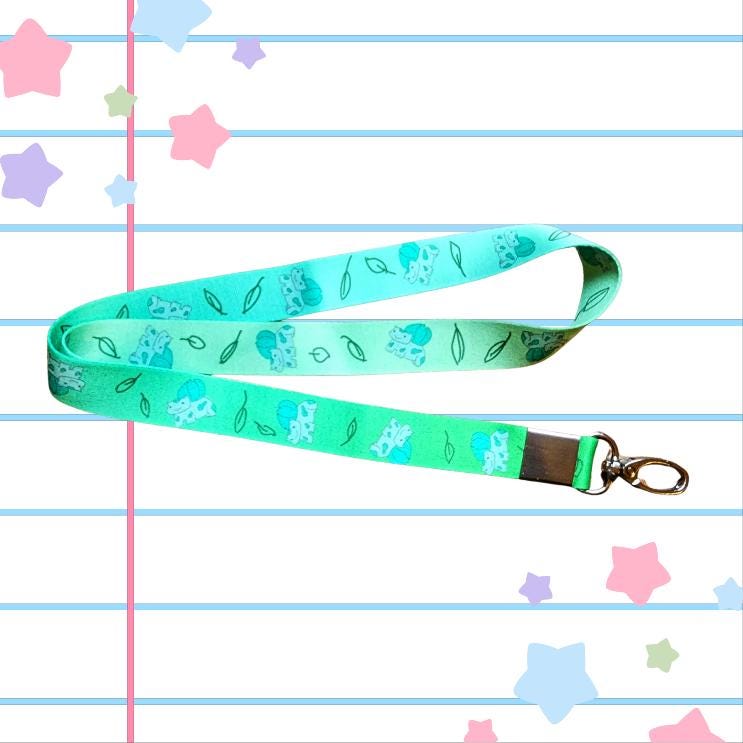 Lettuce Frog Friend Keychain Nylon Lanyard