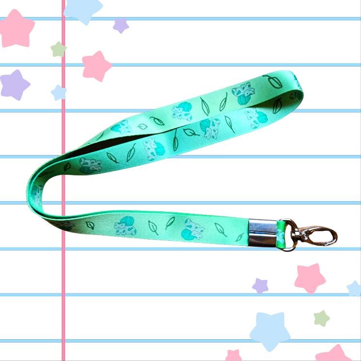 Lettuce Frog Friend Keychain Nylon Lanyard