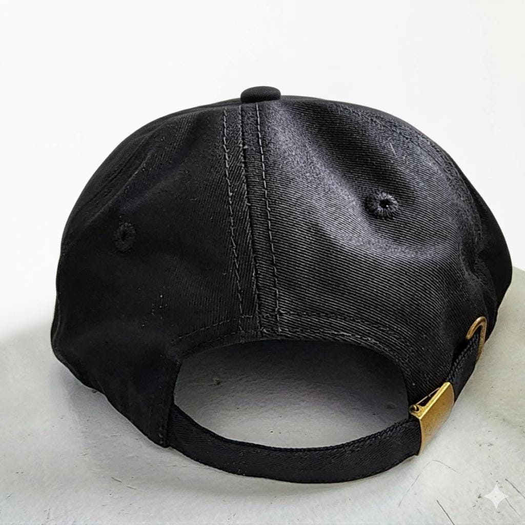 Black and White Microplastics Cat Baseball Dad Hat