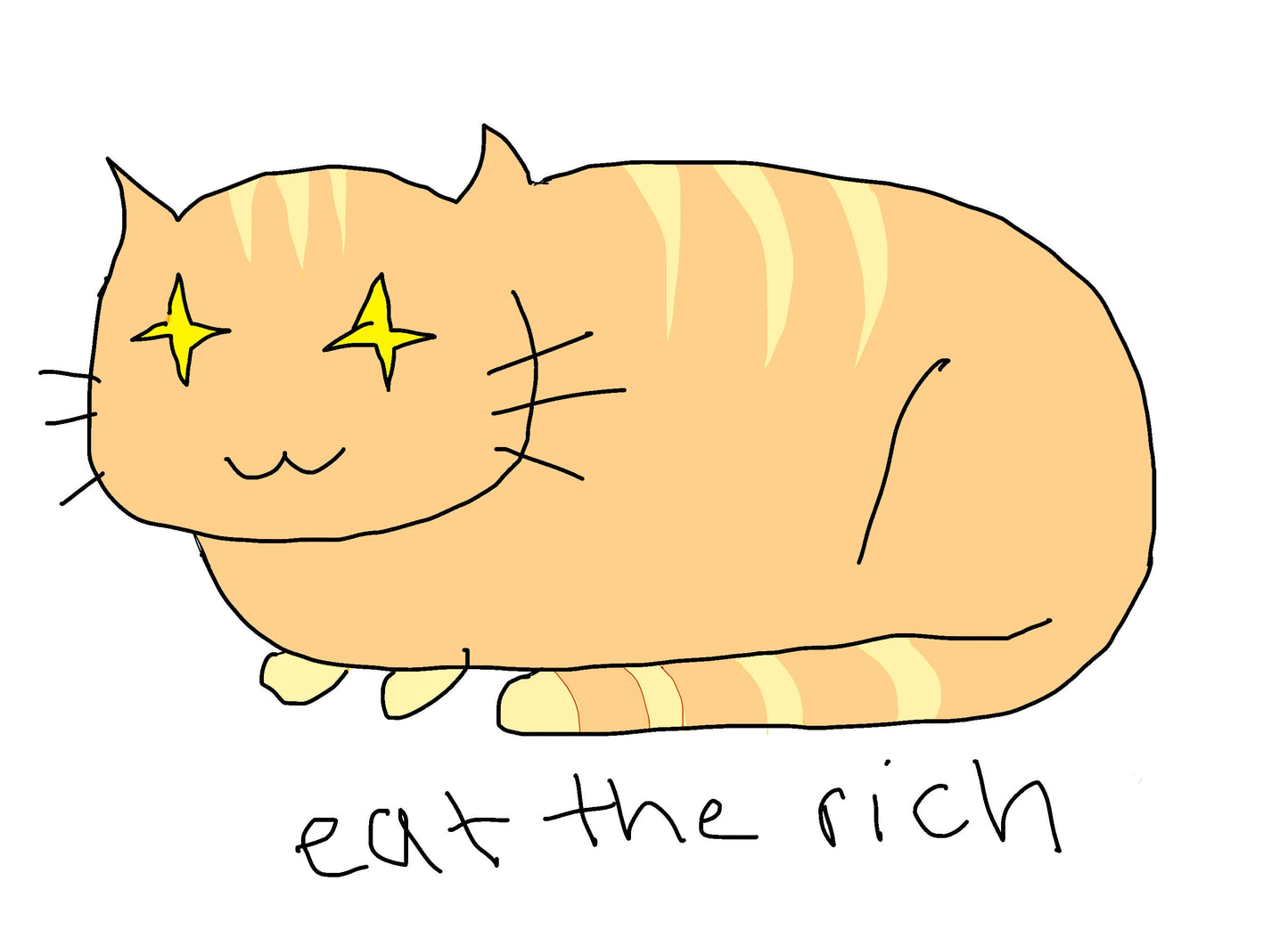 Eat the Rich Novelty Ironic Cat Mug