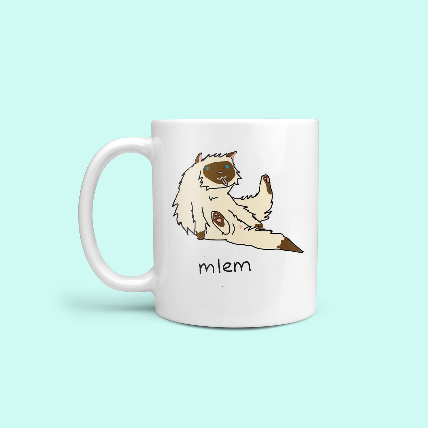 Mlem Cat Novelty Meme Mug