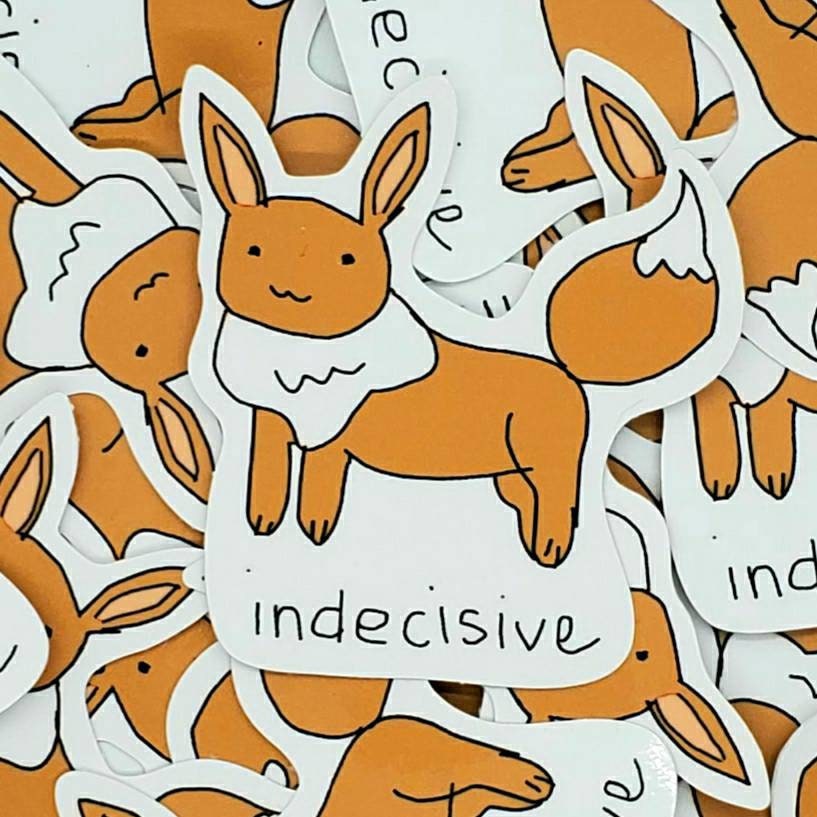 Indecisive Evolution Friend 3 inch Vinyl Die-Cut Sticker