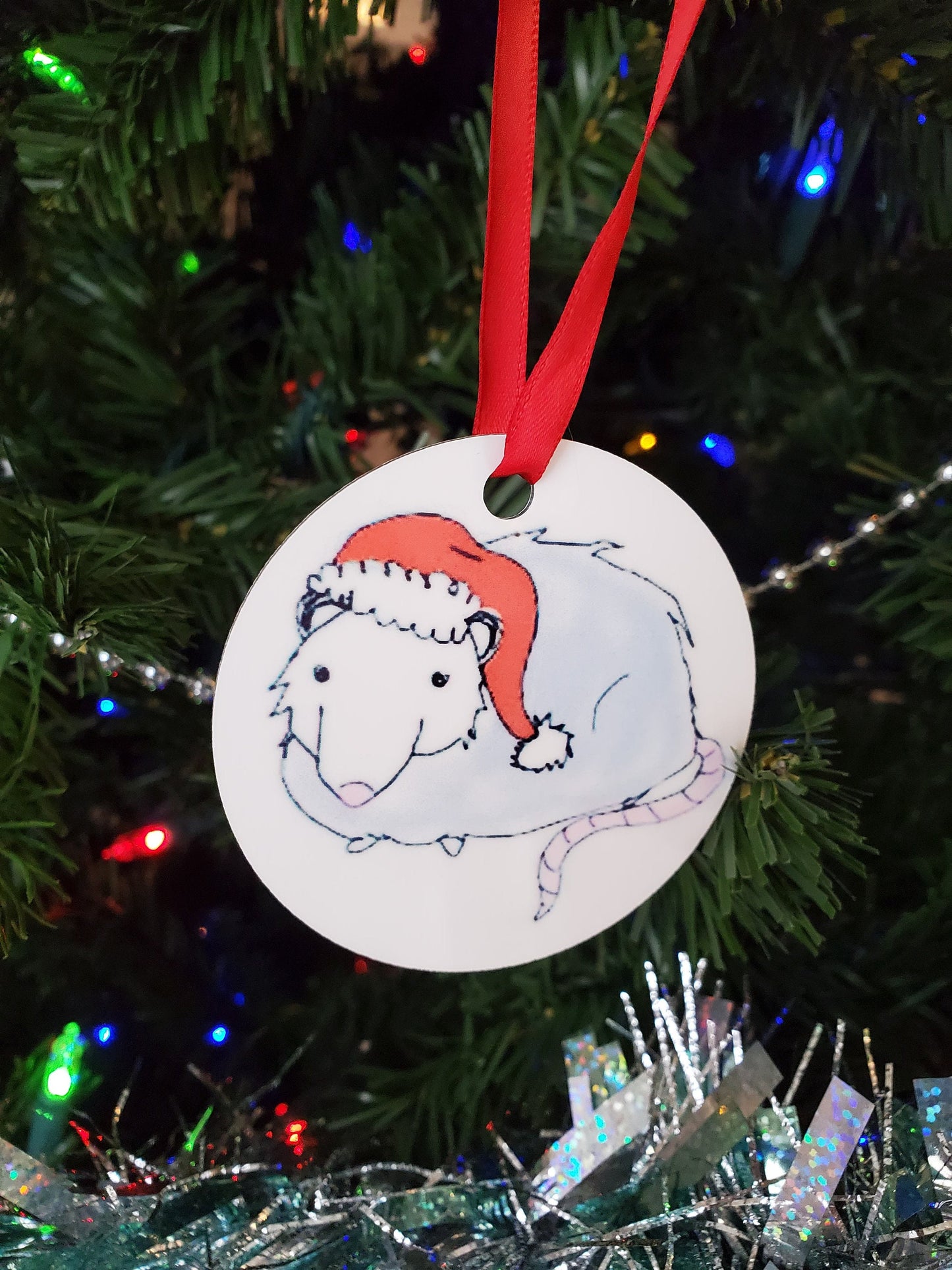 Fabulous Possum Opossum 2.75" Aluminum Customizable Ornament