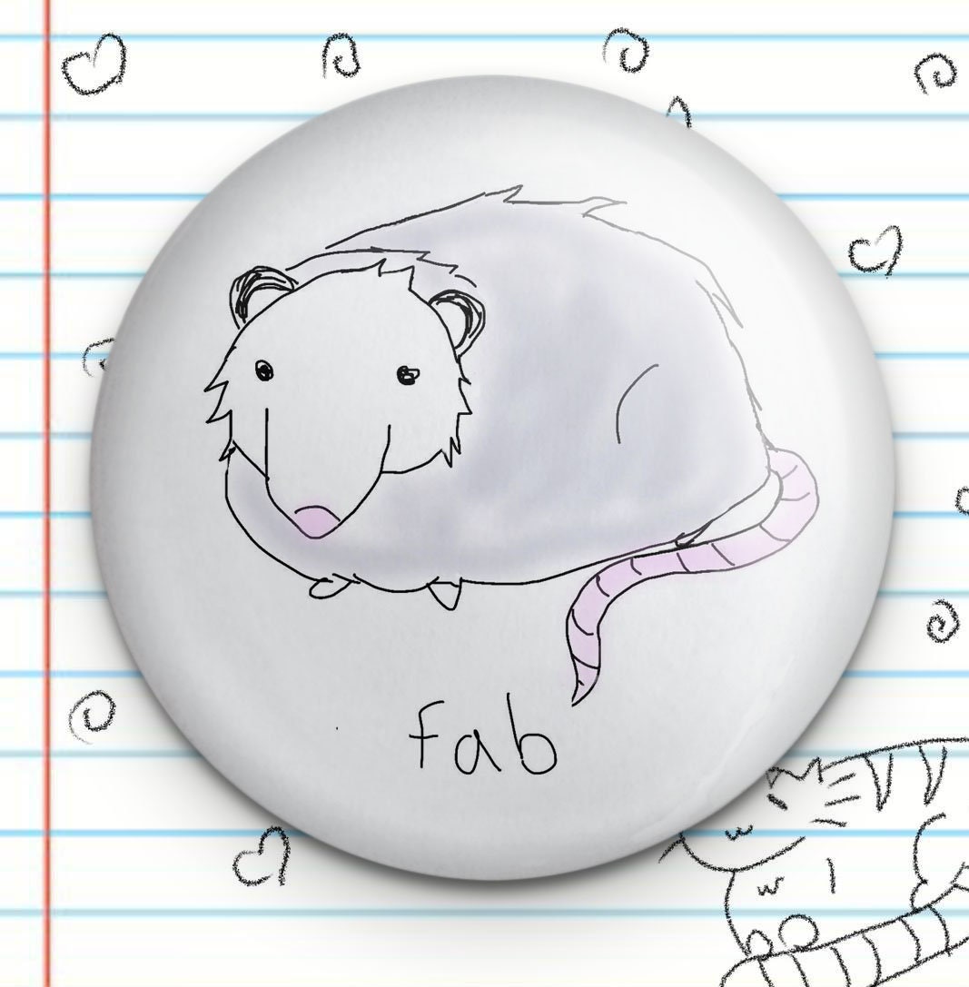 Fabulous Possum 1.25" Button