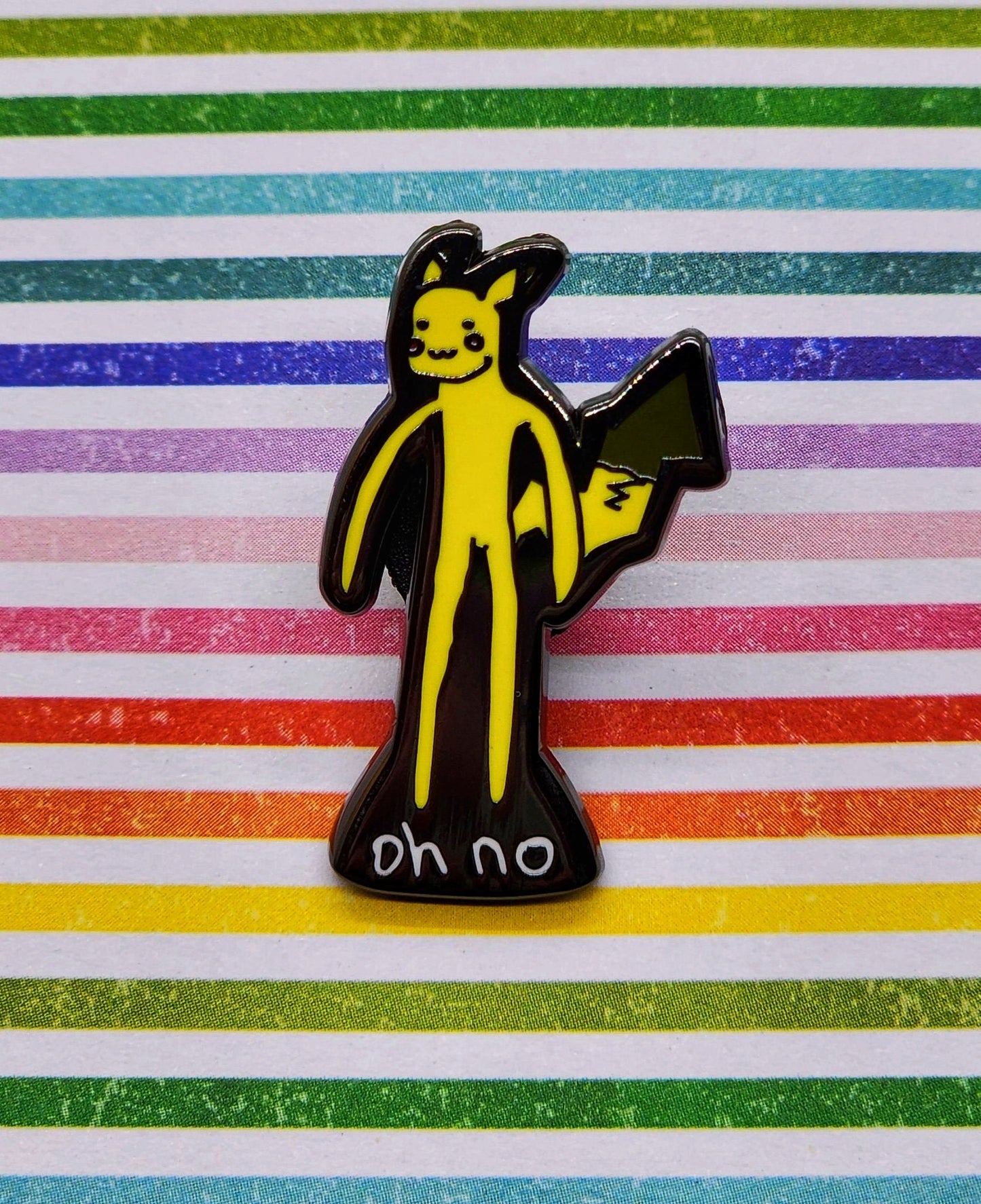 Oh No Long Electric Friend Enamel Pin