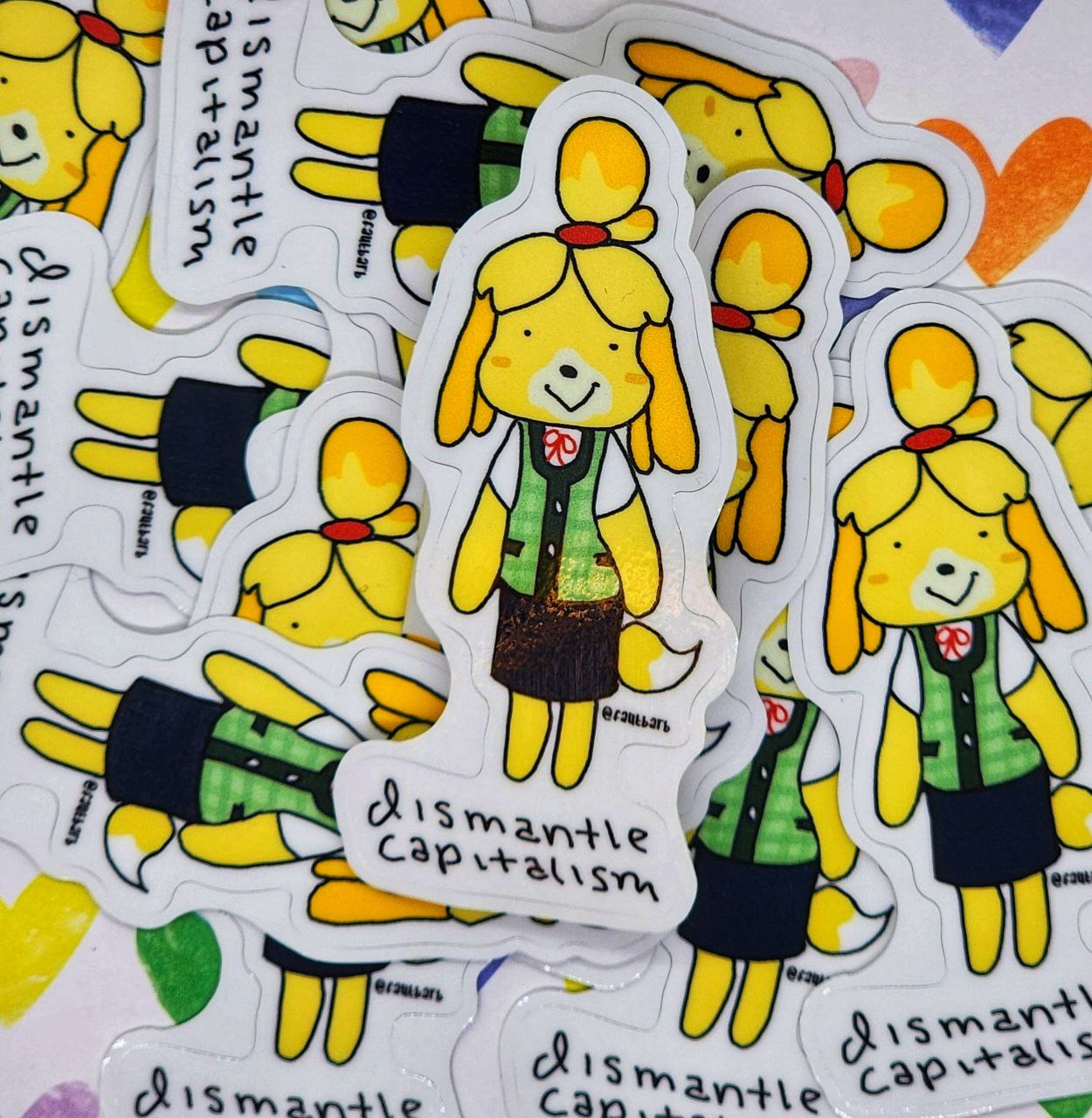 Political Dog Meme 3 inch Vinyl Die-Cut Sticker