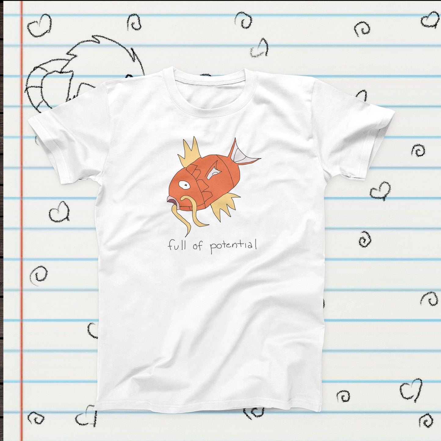 Determined Koi Magikarp T-Shirt: Funny Video Game Meme Gift