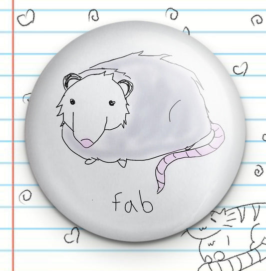 Fabulous Possum 1.25" Button