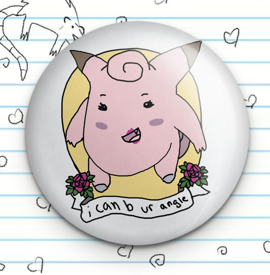 Angel Fairy Meme 1.25" Button