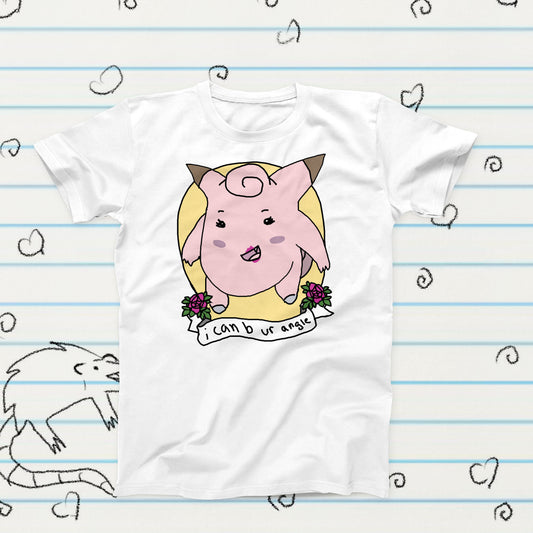 Angel Fairy Meme T-Shirt: Kawaii Graphic Tee, Pink Merch