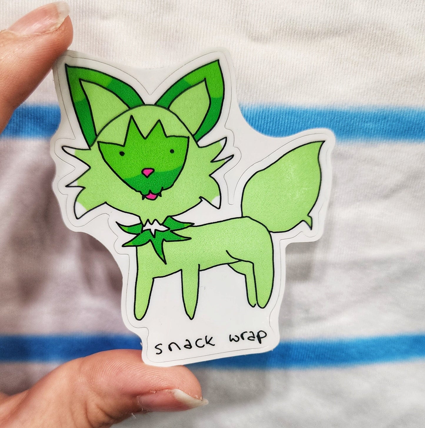 Snack Wrap Magical Leaf Friend Vinyl Die-Cut Sticker