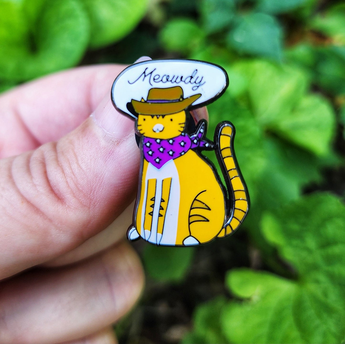 Meowdy Cowboy Cat Enamel Pin