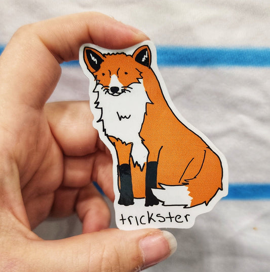 Trickster Fox Vinyl Die-Cut Sticker