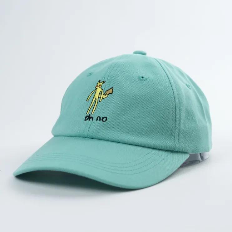 Oh No Electric Type Friend Baseball Dad Hat