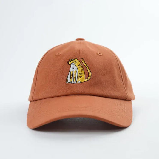 Orange Brown Tabby Cat Baseball Dad Hat