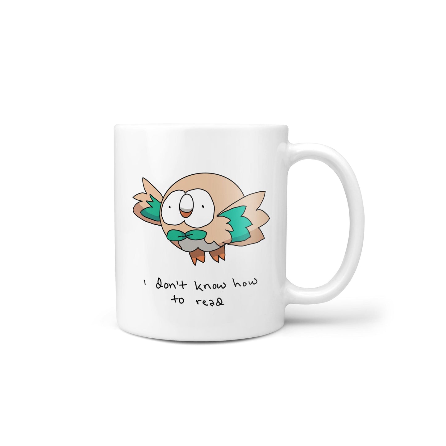 I Don't Know How To Read Grass Owl Friend Novelty Mug