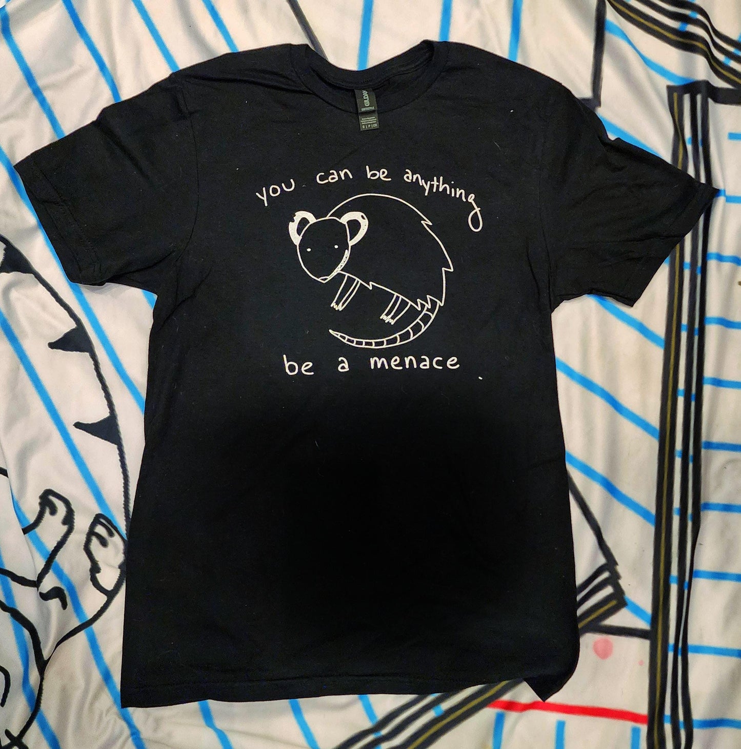 Be a Menace Possum T-Shirt: Funny Meme Graphic Tee