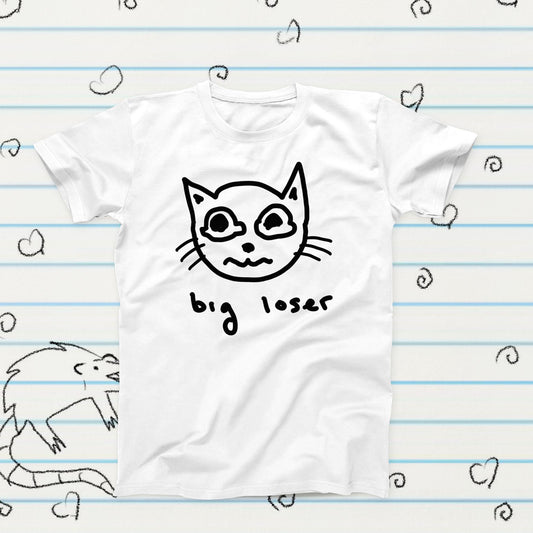 Big Loser Crying Cat Meme T-Shirt, Sublimation Print