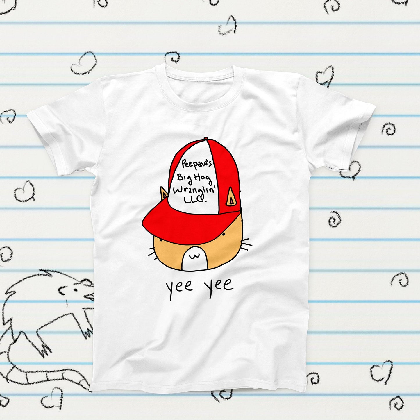 Yee Yee Cat Meme T-Shirt, Funny Kawaii Graphic Tee