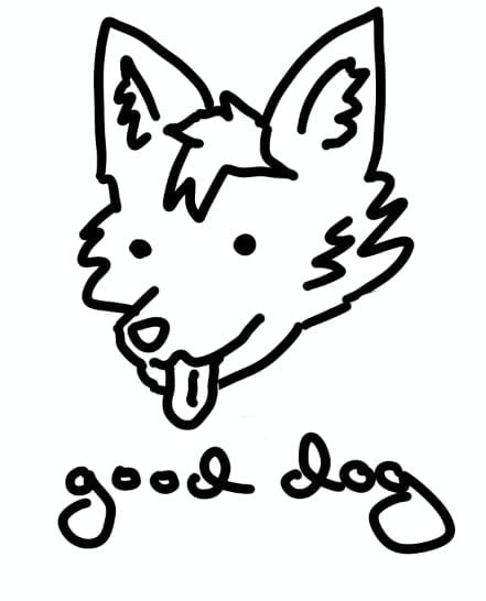 Good Dog Meme Vinyl Die-Cut Sticker