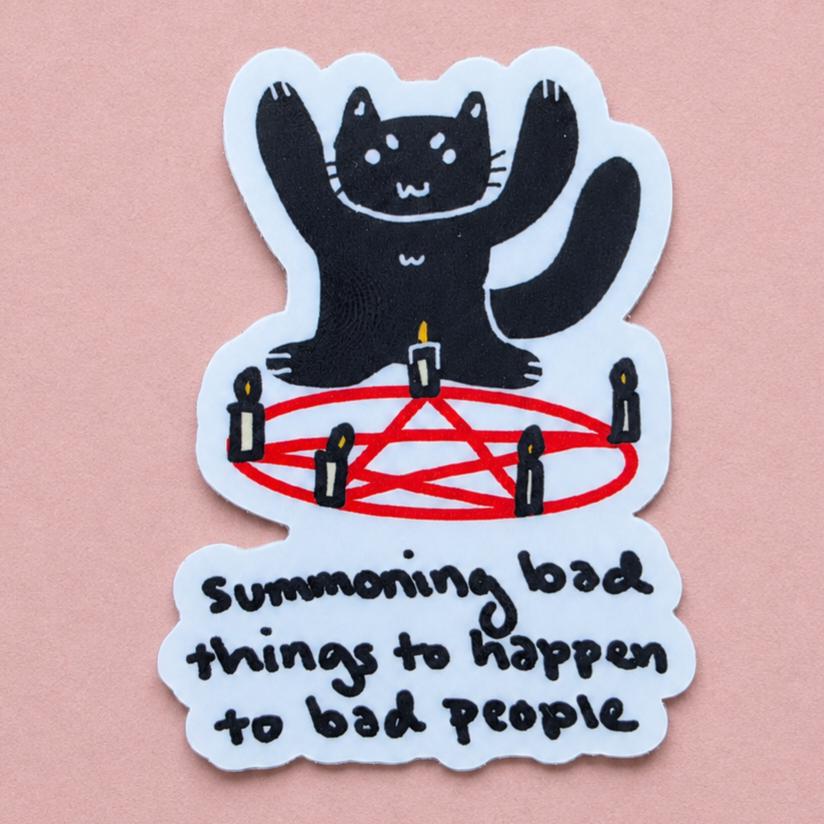 Summoning Bad Things 3 inch Vinyl Die-Cut Sticker