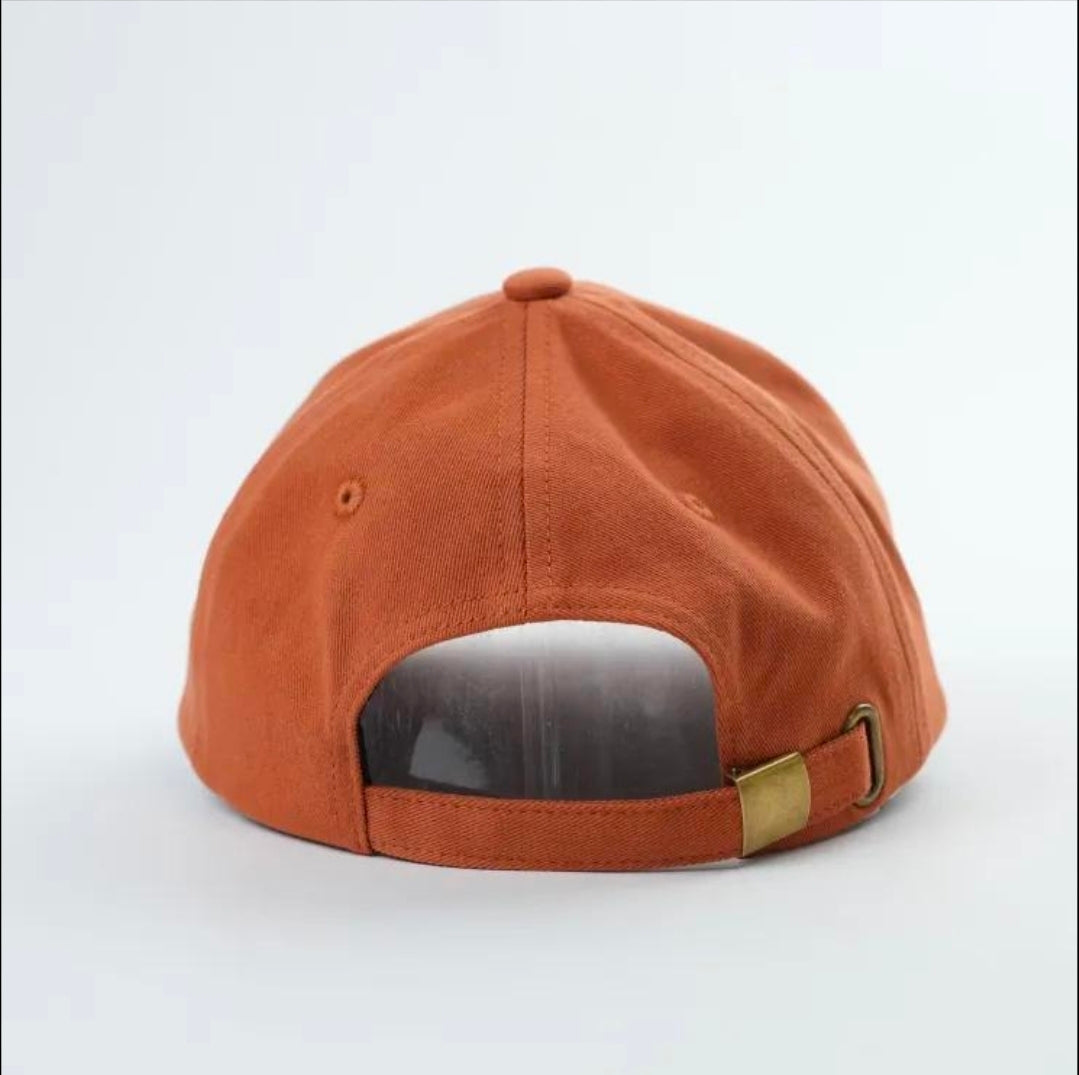 Orange Meowdy Cowboy Cat Baseball Dad Hat