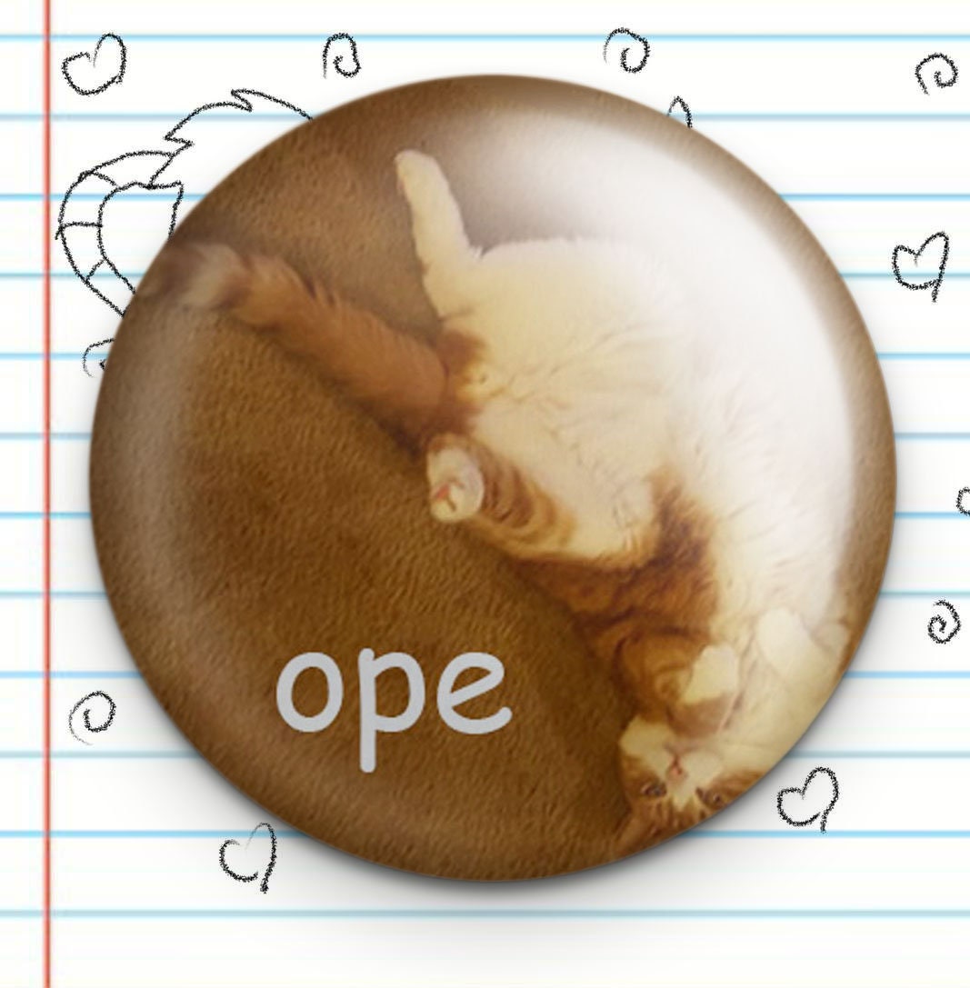 Ope Midwestern Cat 1.25" Button
