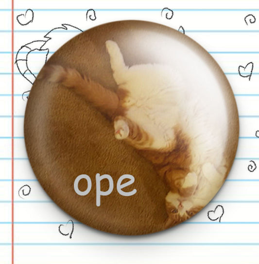 Ope Midwestern Cat 1.25" Button