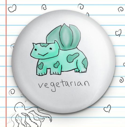 Vegetarian Lettuce Succulent Friend 1.25" Button