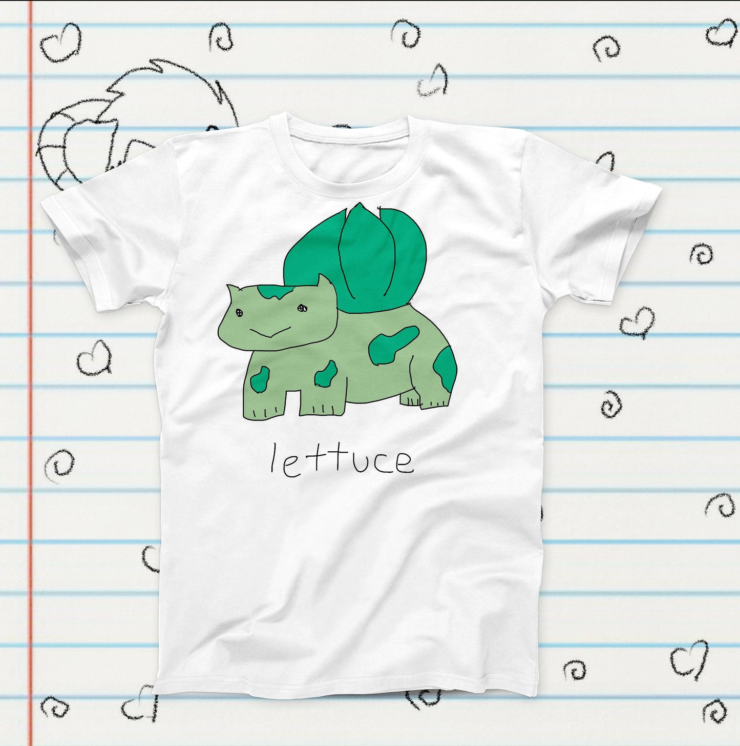Full Color Succulent Friend Lettuce Novelty T-Shirt