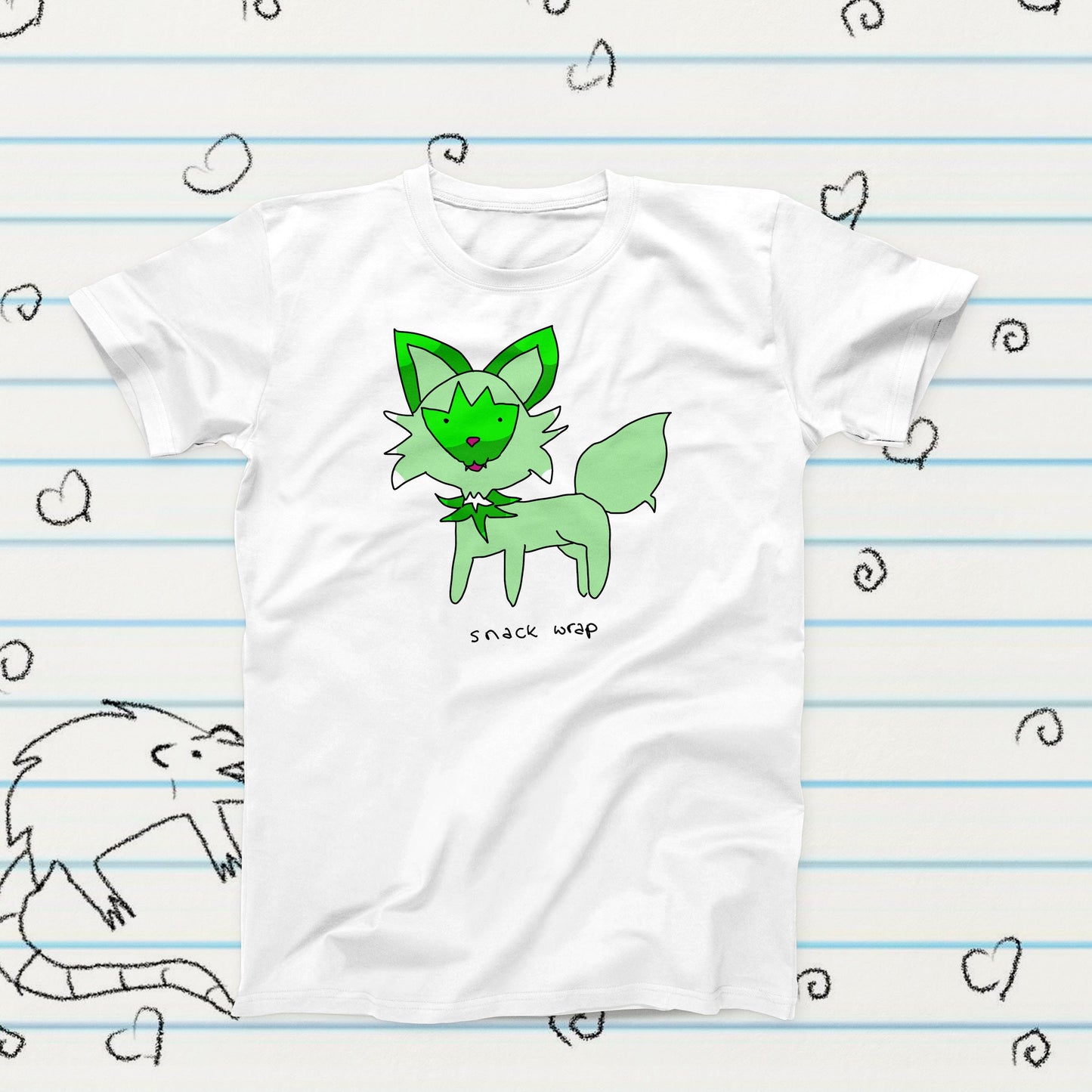 Snack Wrap Green Magician Cat Friend Meme Shirt