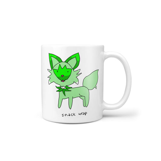 Snack Wrap Green Magician Cat Friend Meme Novelty Mug
