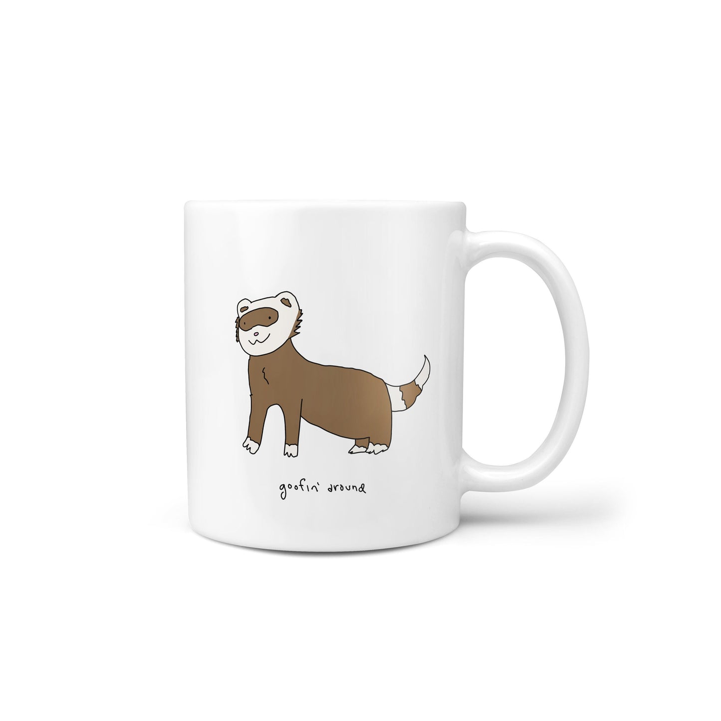 Goofin Around Brown Bandit Ferret Meme Novelty Mug