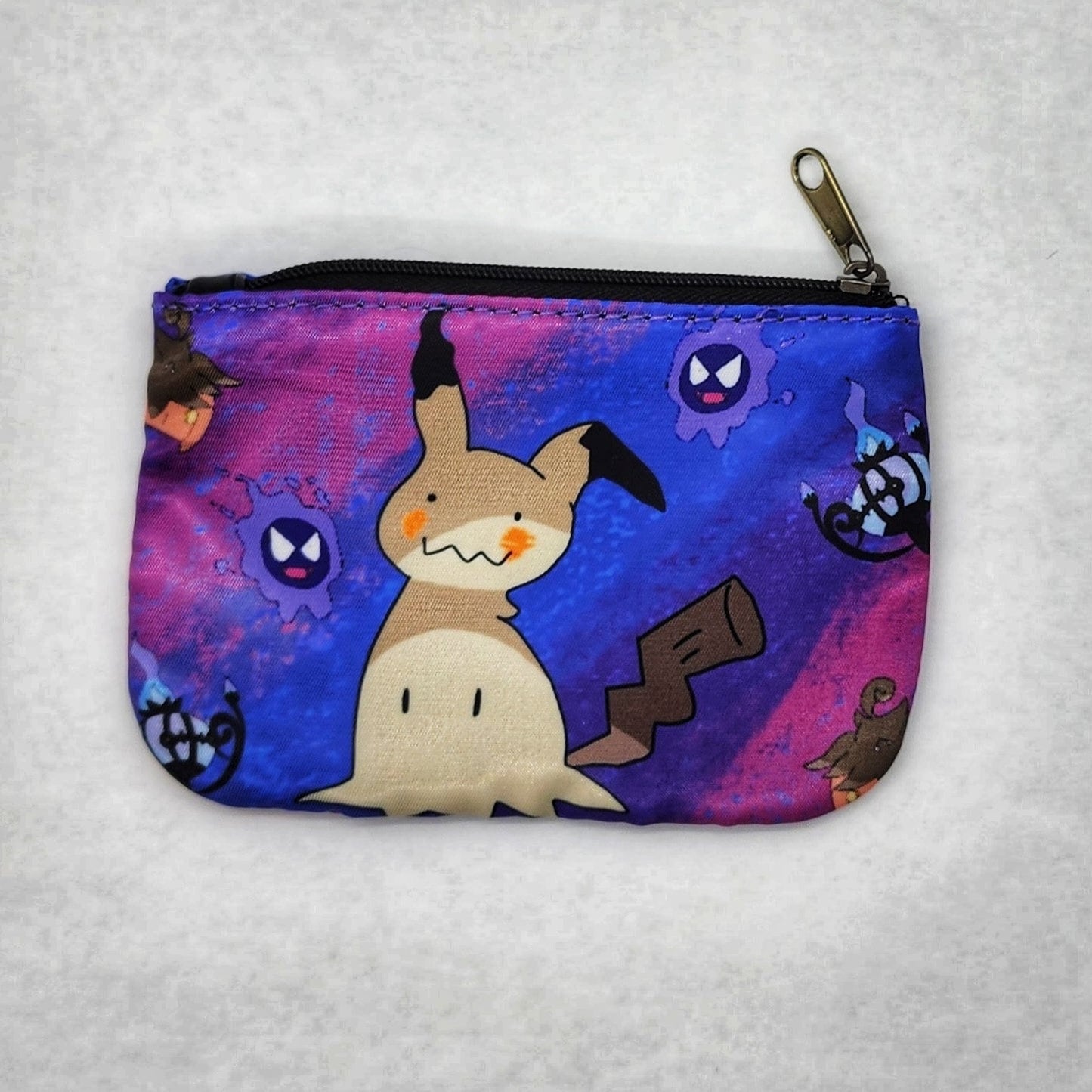 Ghost Type Mimic Friend Coin Purse, Ghost Type Coin Purse, Cat Lover Bag, Cute Ghost Gift, Ghost Type Lover Bag, Gamer Aesthetic Purse